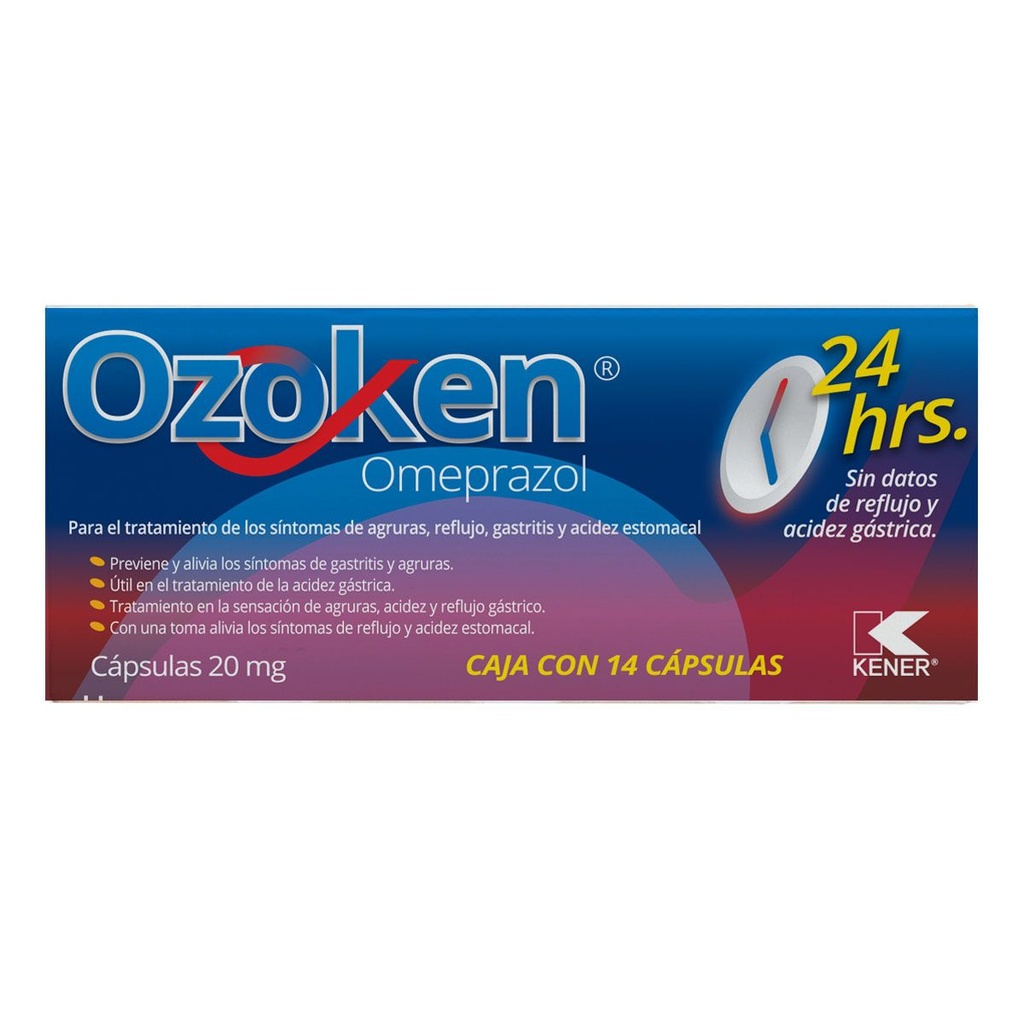 OZOKEN 20MG CAPSULAS CON 14 (GI)