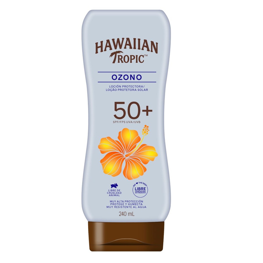 BLOQUEADOR HAWAIIAN TROPIC OZONO FPS 50+ 240ML
