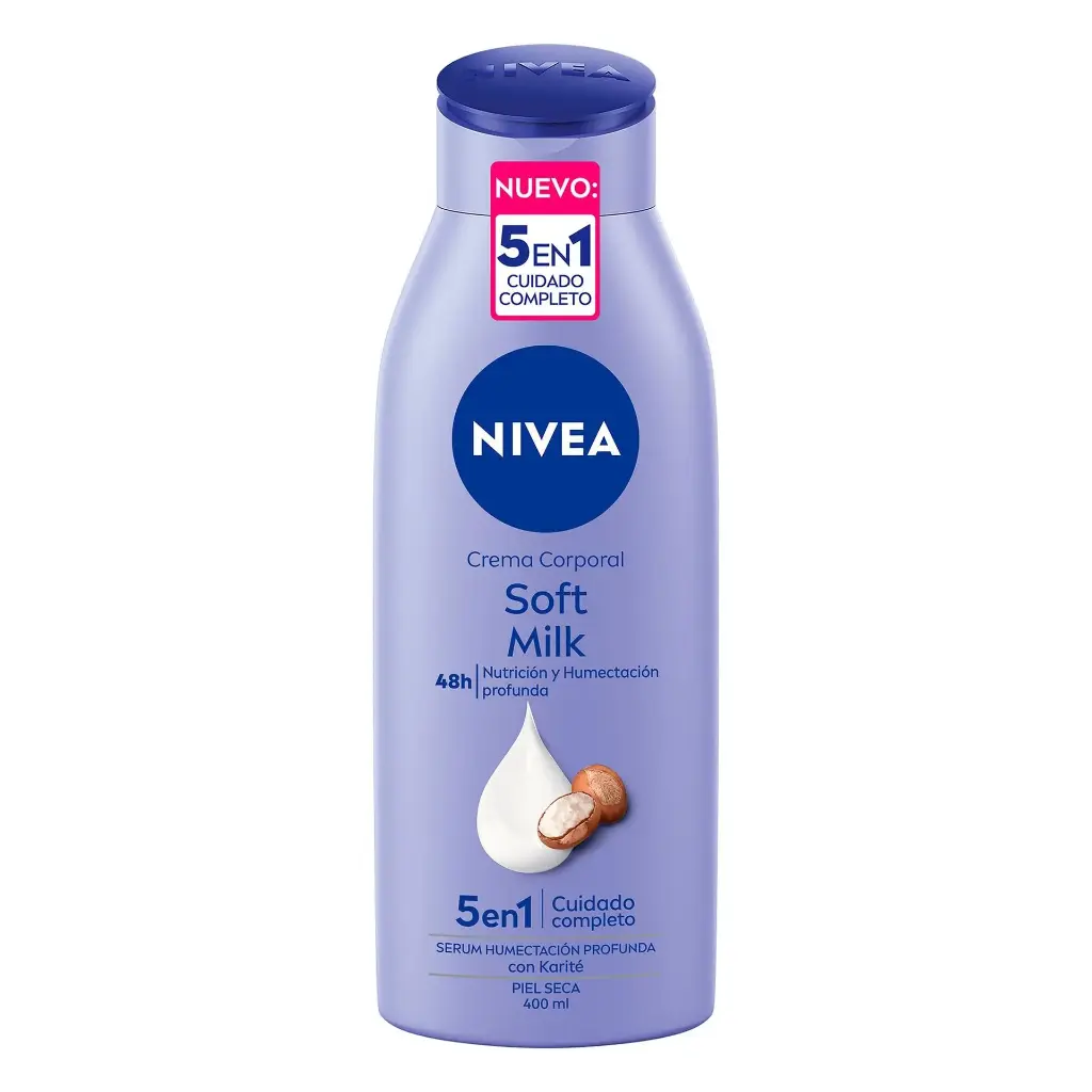 CREMA NIVEA B SOFT MILK SEC 400ML