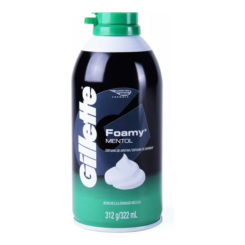 GILLETTE ESPUMA PARA AFEITAR MENTOL 322ML