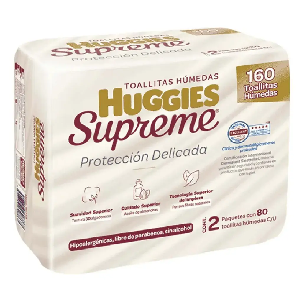 TOALLAS HUMEDAS HUGGIES SUPREME 2PACK
