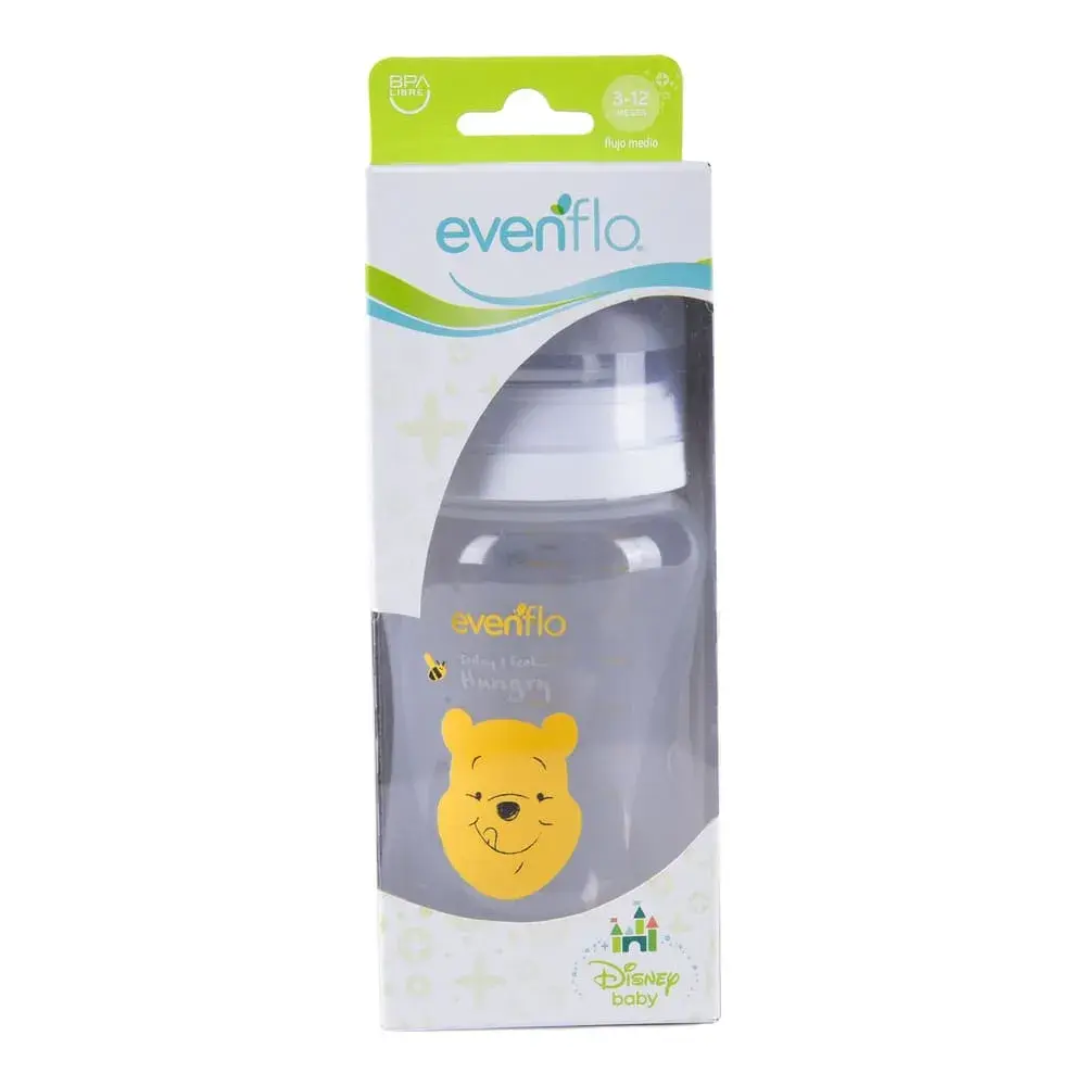 BIBERON EVENFLO CUELLO ANCHO POOH 9 OZ
