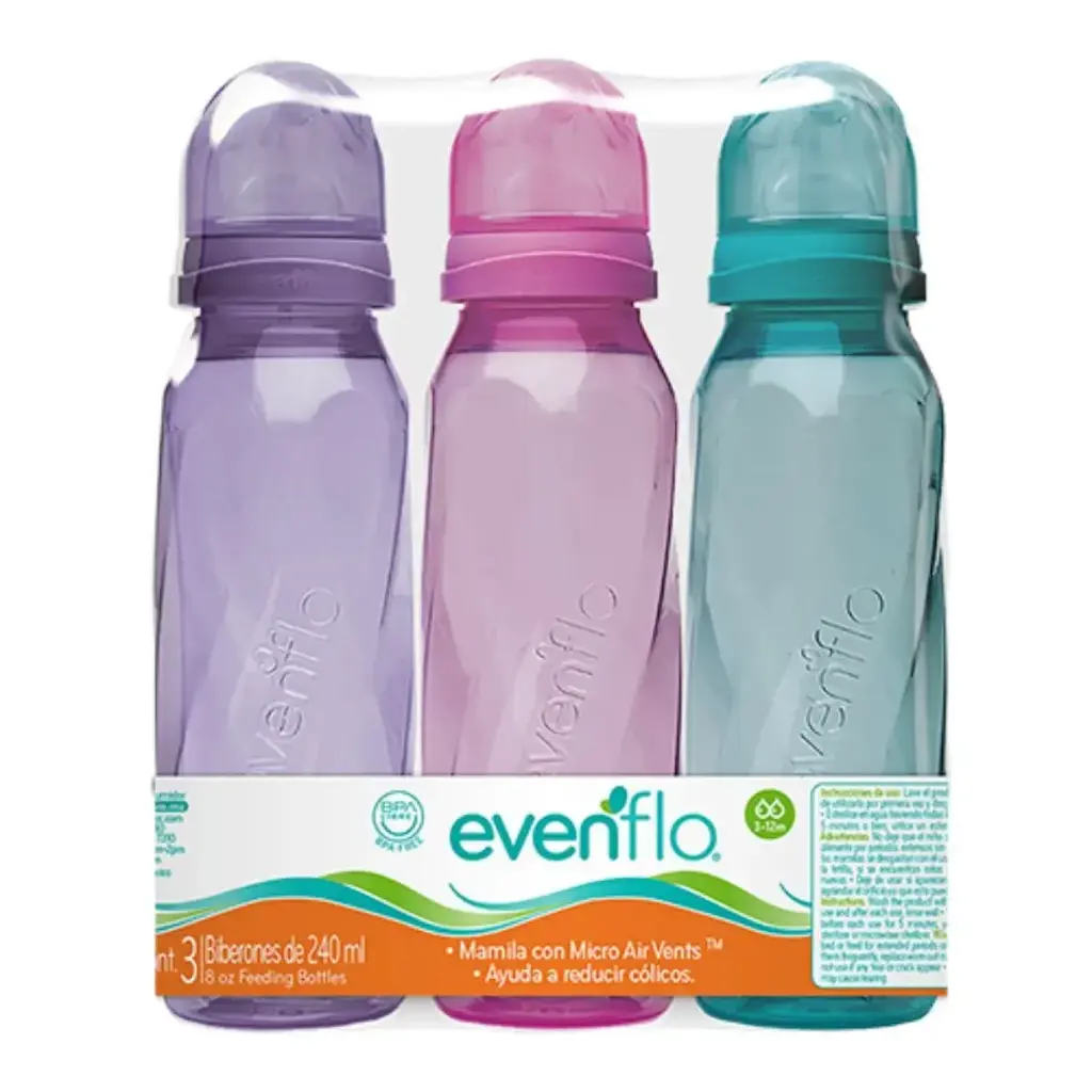 BIBERON EVENFLO CLASSICO 8 OZ CON 3