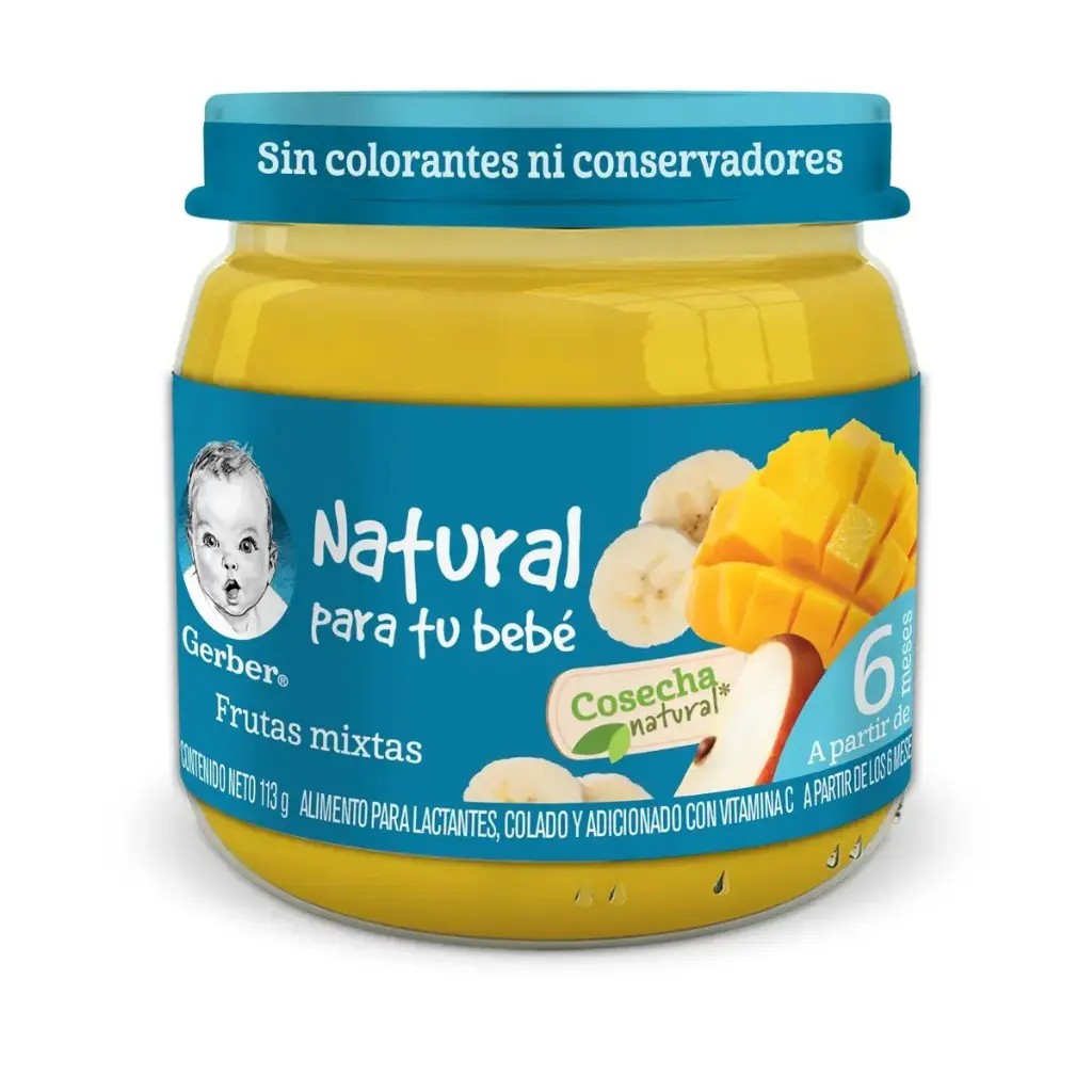 GERBER 2A E FRUTAS MIXTAS 113G