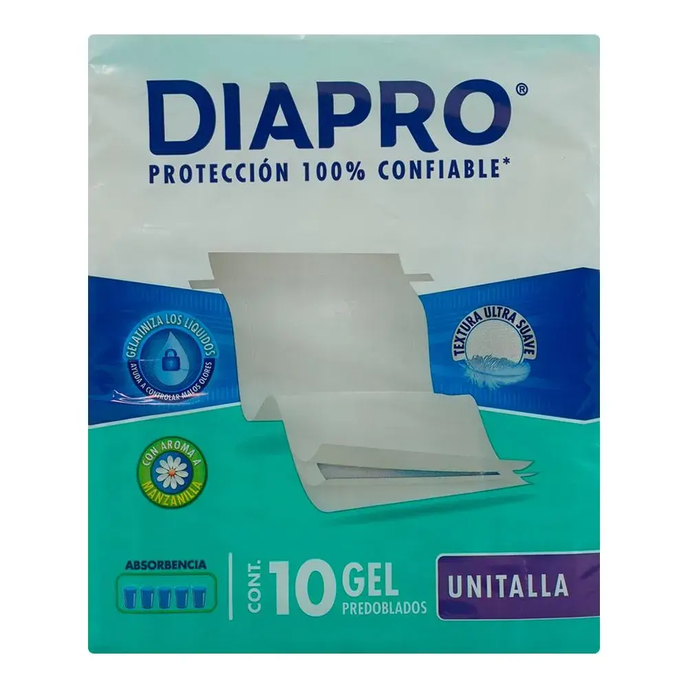 PAÑAL DIAPRO PREDO UNITALLA CON 10PZ