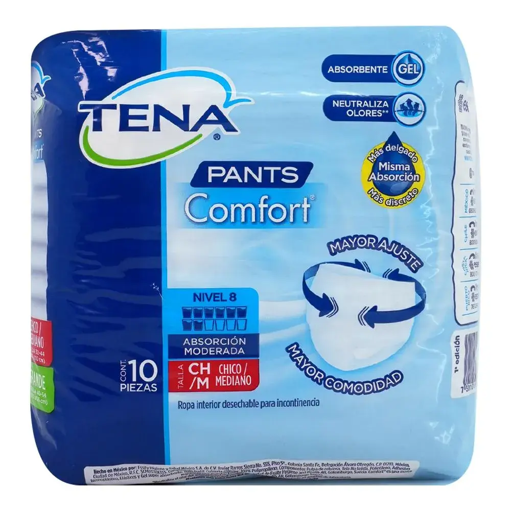 CALZON TENA PANTS COMFORT CH/M CON 10