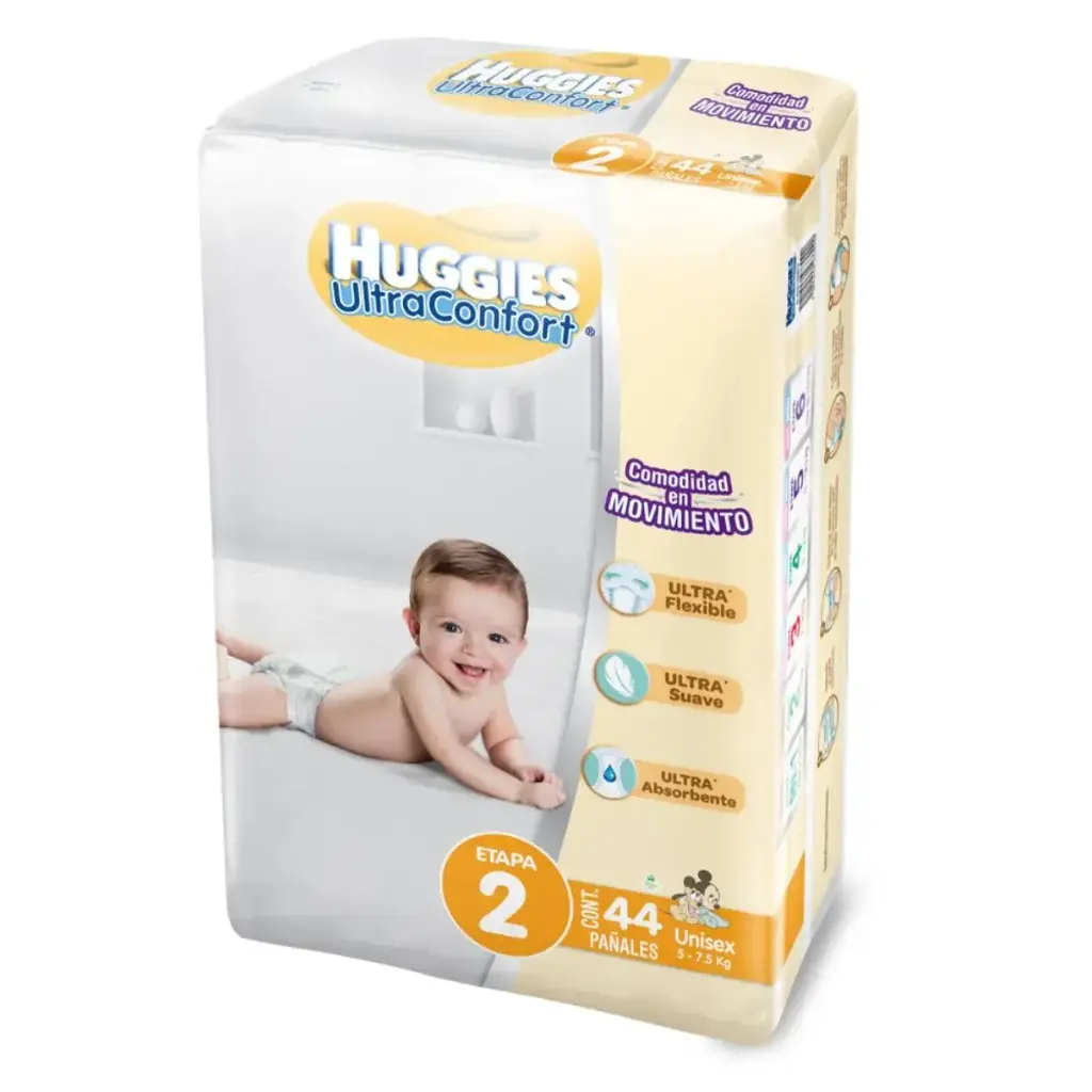 PAÑAL HUGGIES ULTCONF 2 CON 44
