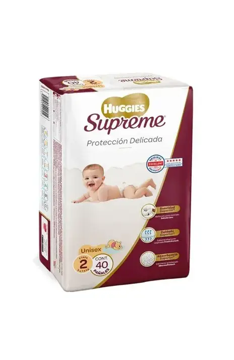 PAÑAL HUGGIES SUPREME 2 CON 40