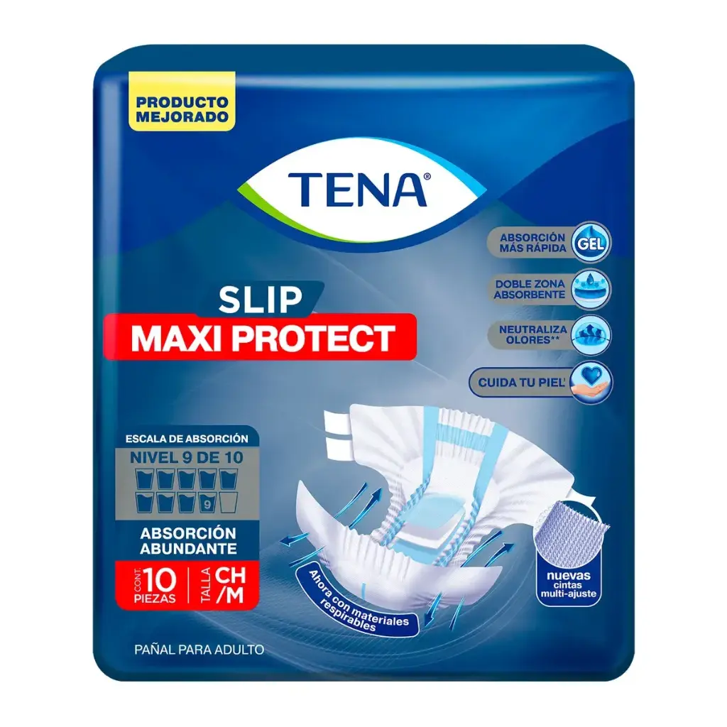 PAÑAL TENA SLIP MEDIANO CON 10