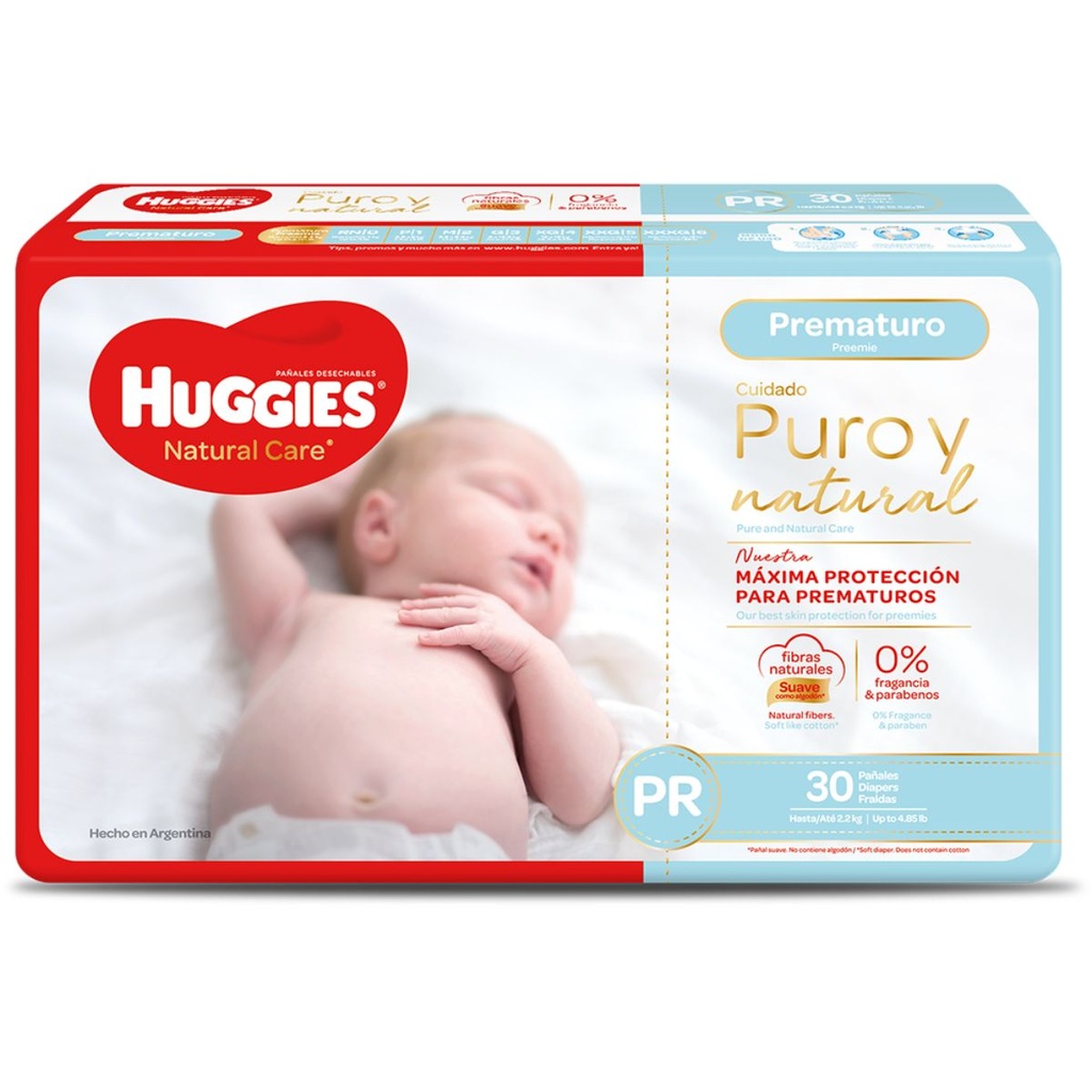 PAÑAL HUGGIES SUPREME PREMATURO CON 30