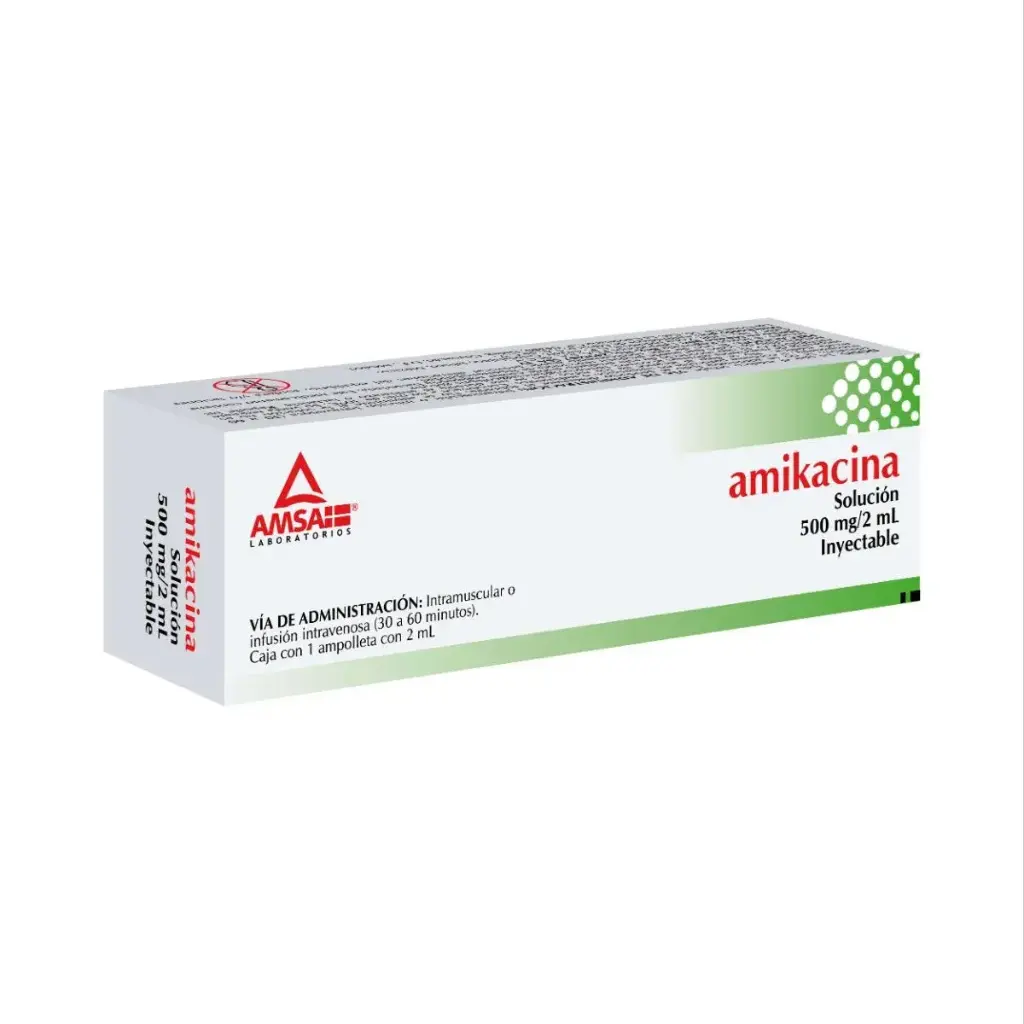 AMIKACINA AMSA 500MG/2ML AMPULA CON 1 (GI)