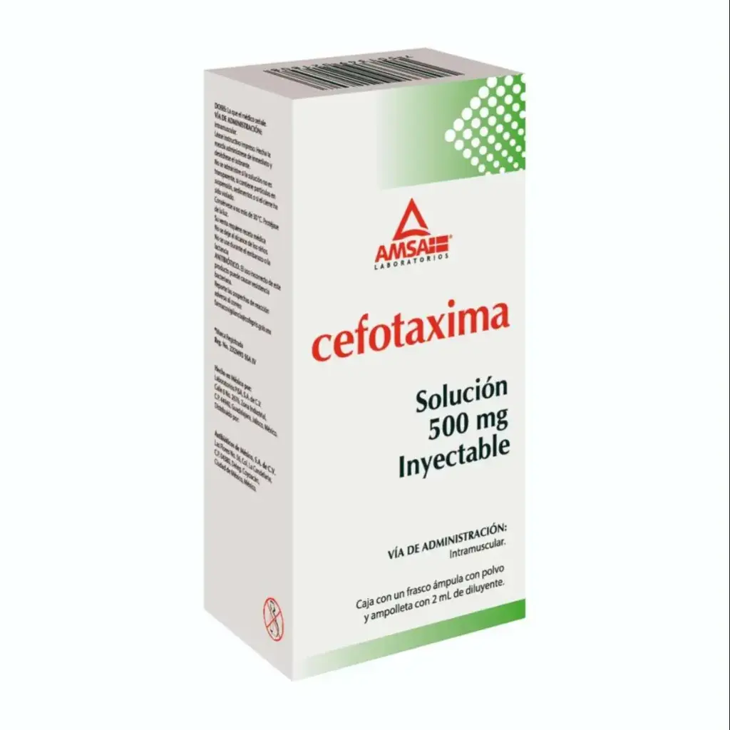 CEFOTAXIMA AMSA IM 500MG INYECTABLE CON 1 (GI)