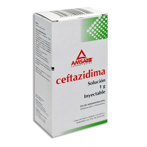 CEFTAZIDIMA AMSA 1G INYECTABLE CON 1 (GI)
