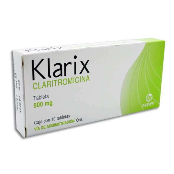 KLARIX 500MG TABLETAS C/10 (GI)