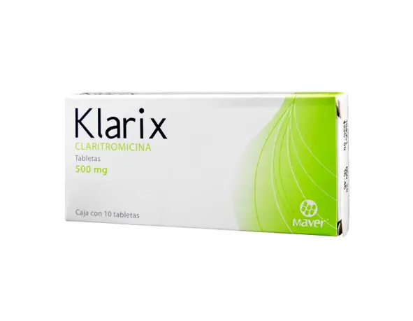 KLARIX 500MG TABLETAS CON 10 (GI)