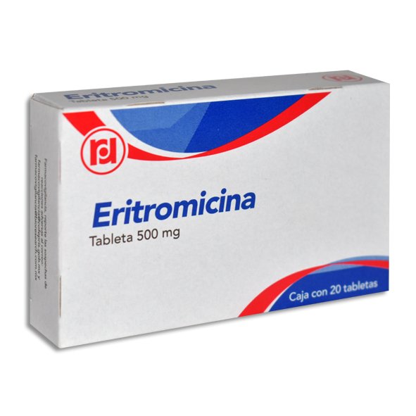 ERITROMICINA 500MG RANDALL TABLETAS C/20 (GI)