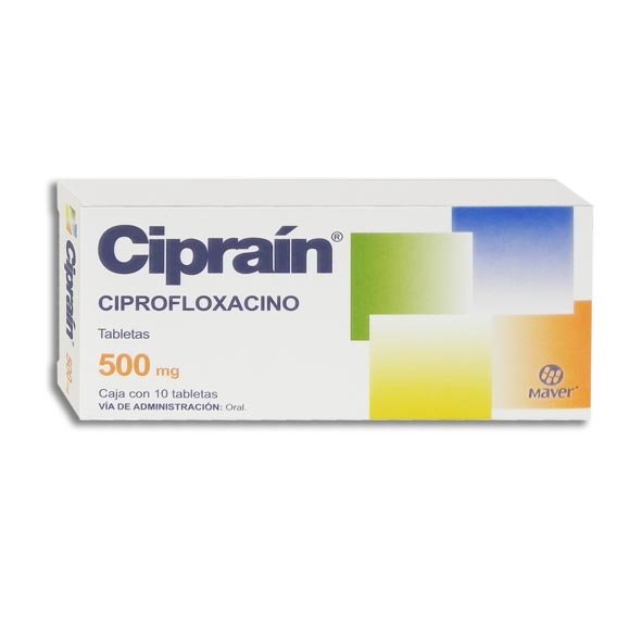 CIPRAIN 500MG TABLETAS CON 10 (GI)
