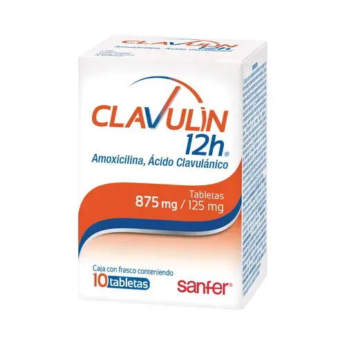 CLAVULIN 12H 875/125MG TABLETAS CON 15