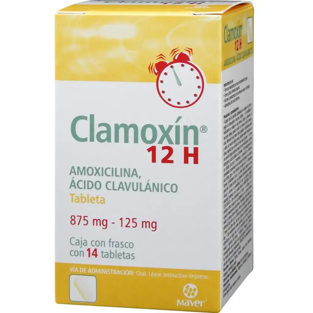 CLAMOXIN 12H 875/125MG TABLETAS CON 14 (GI)