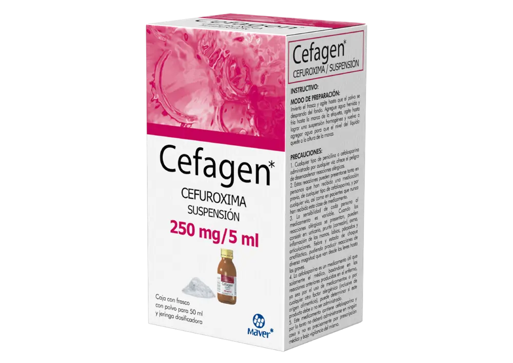 CEFAGEN 250MG/5ML SUSPENSION 50ML (GI)