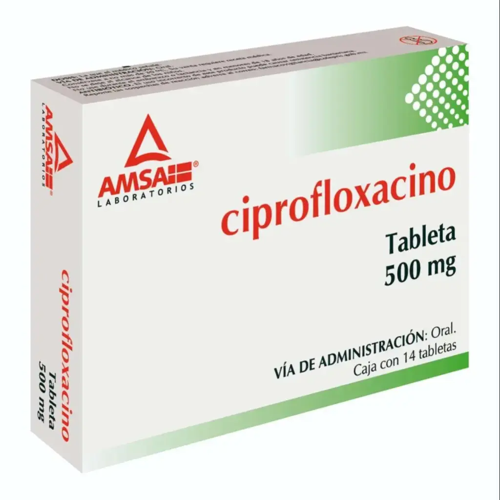 CIPROFLOXACINO AMSA 500MG TABLETAS CON 14 (GI)