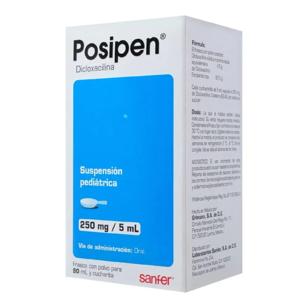 POSIPEN 250MG/5ML SUSPENSION PEDIATRICO 90ML