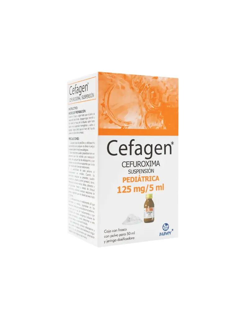 CEFAGEN 125MG/5ML SUSPENSION PEDIATRICO 50ML (GI)