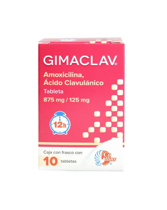GIMACLAV 875/125MG TABLETAS CON 10 (GI)