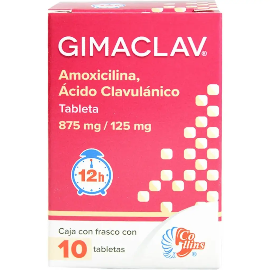 GIMACLAV 875/125MG TABLETAS CON 10 (GI)