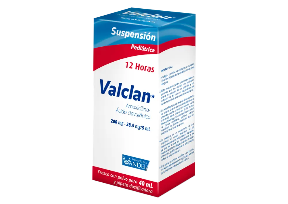 VALCLAN 200/28.5MG SUSPENSION 40ML (GI)