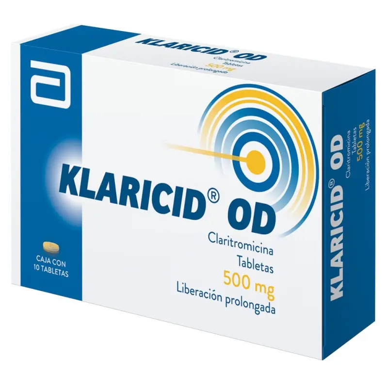 KLARICID-OD 500MG TABLETAS CON 10