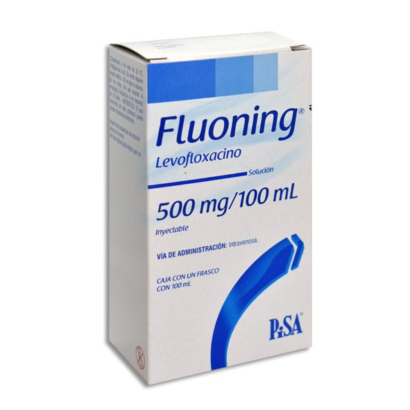 FLUONING 500MG/100ML SOLUCION INYECTABLE CON 1