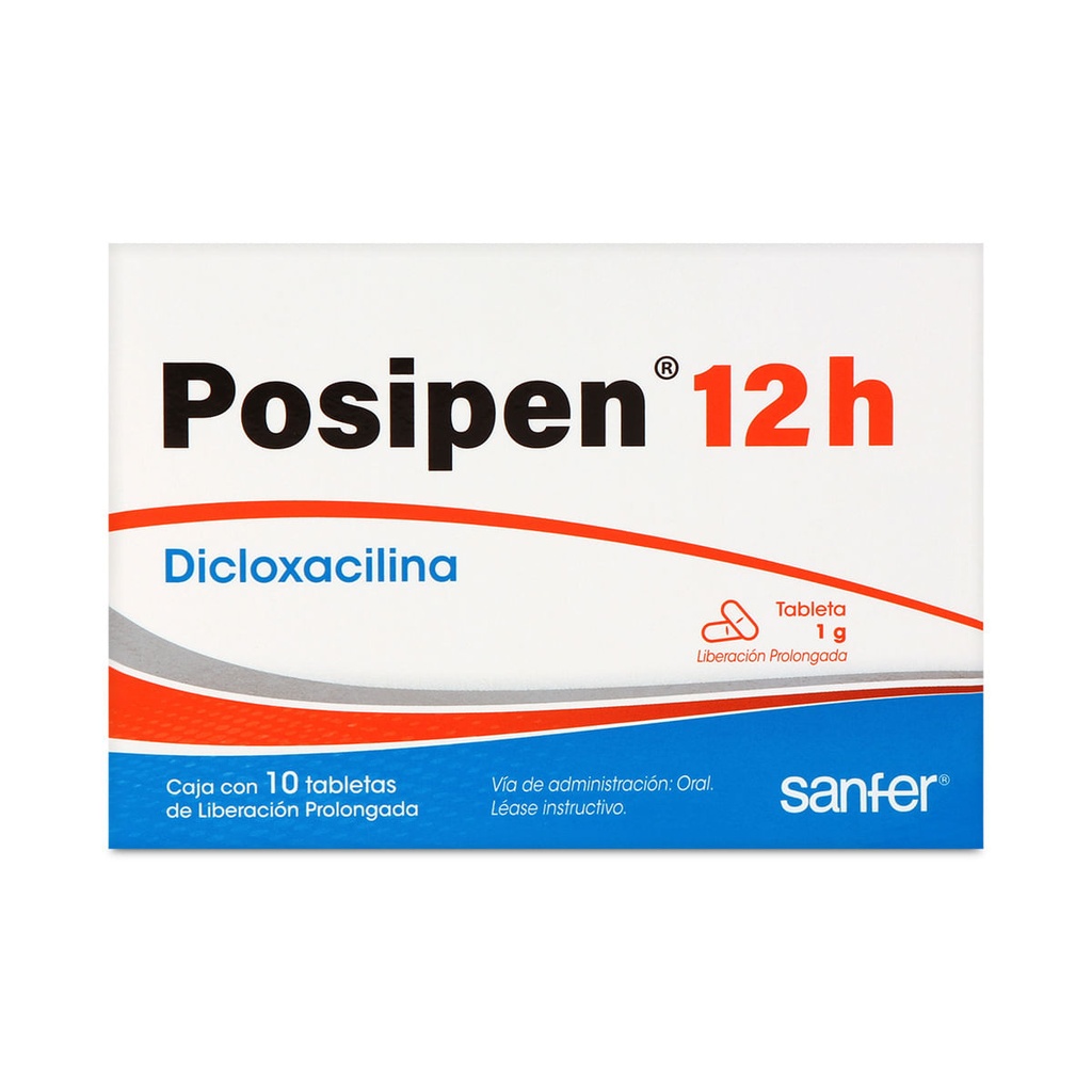 POSIPEN 12H 1G TABLETAS LP CON 10