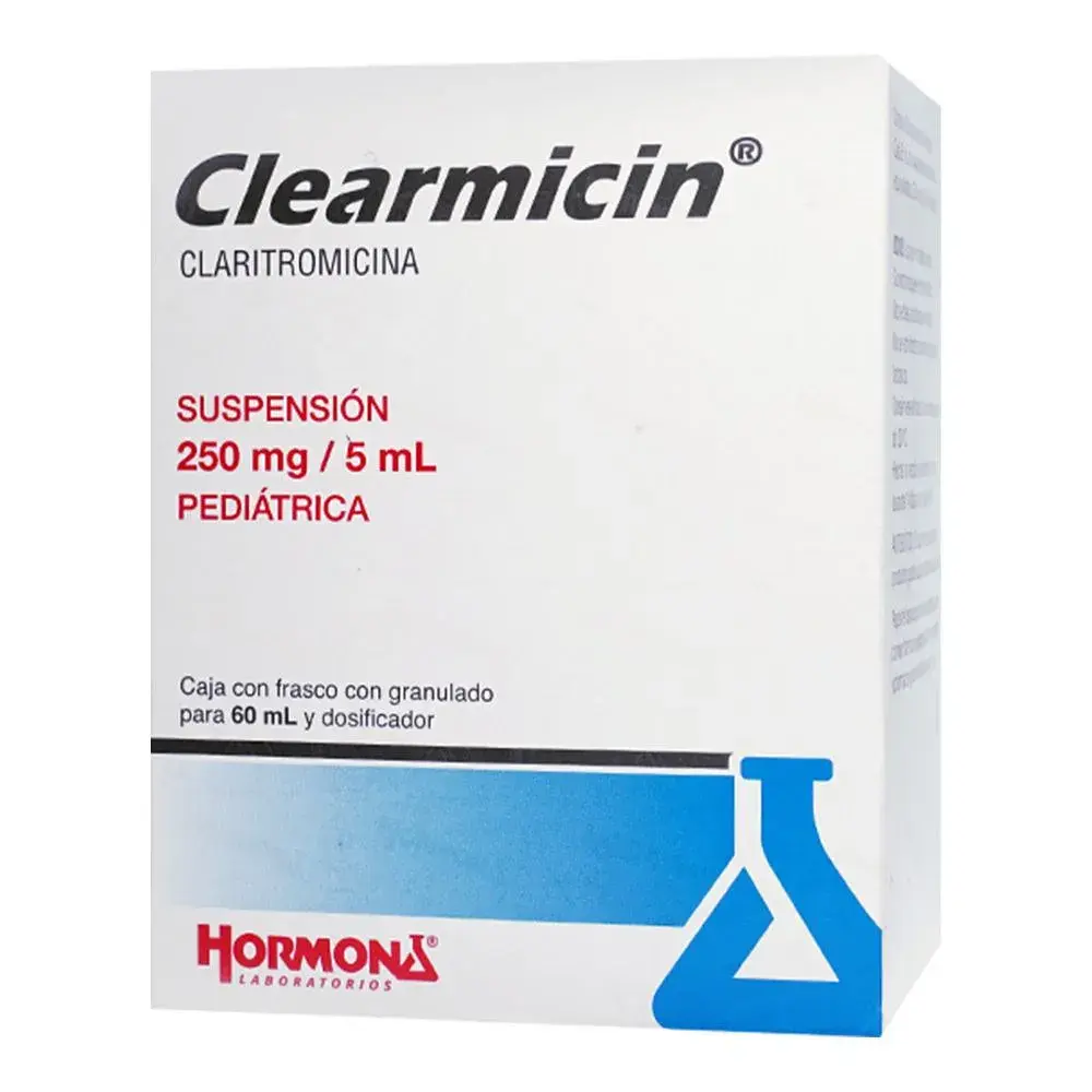 CLEARMICIN 250MG/5ML SUSPENSION PEDIATRICO 60ML