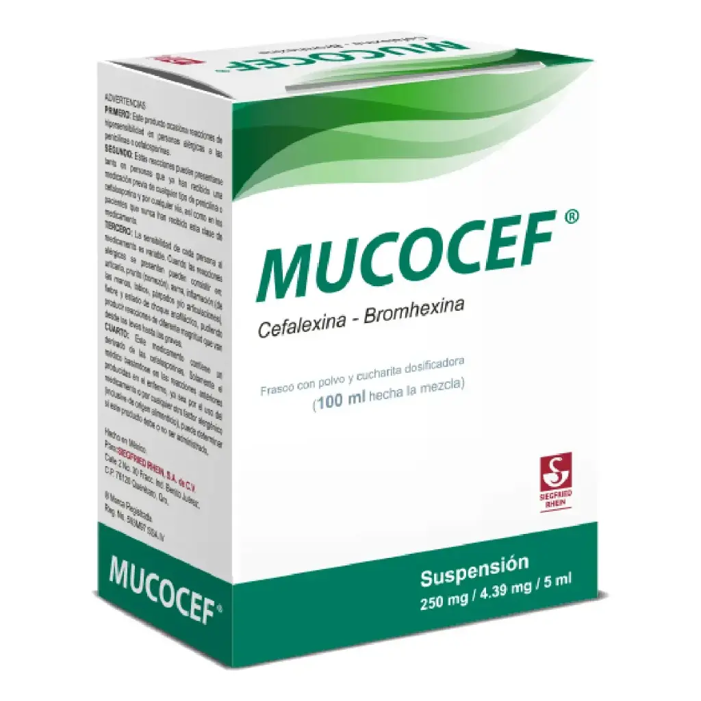 MUCOCEF 250/4.39MG/5ML SUSPENSION 100ML