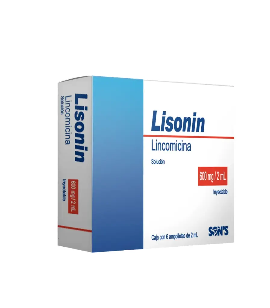 LISONIN 600MG/2ML INYECTABLE CON 6 (GI)