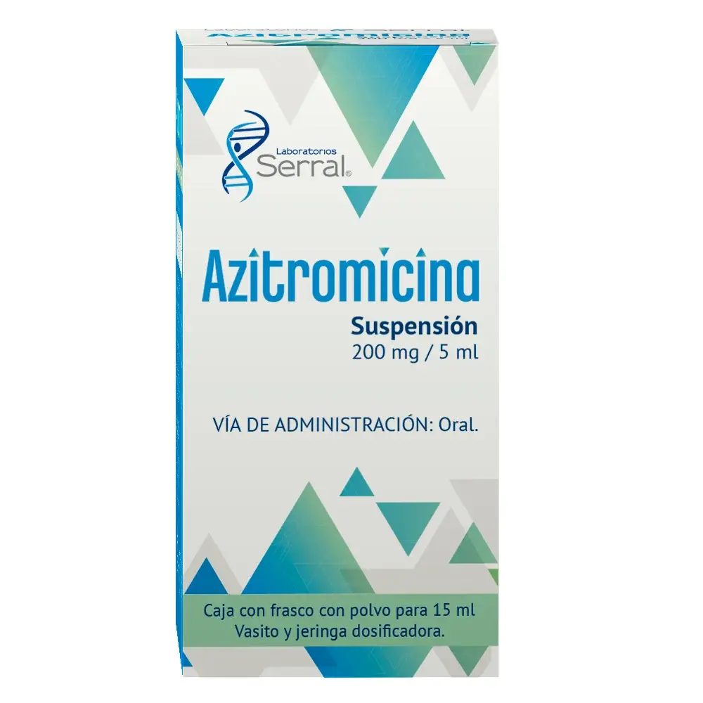 AZITROMICINA SERRAL 200MG/5ML SUSPENSION 15ML (GI)