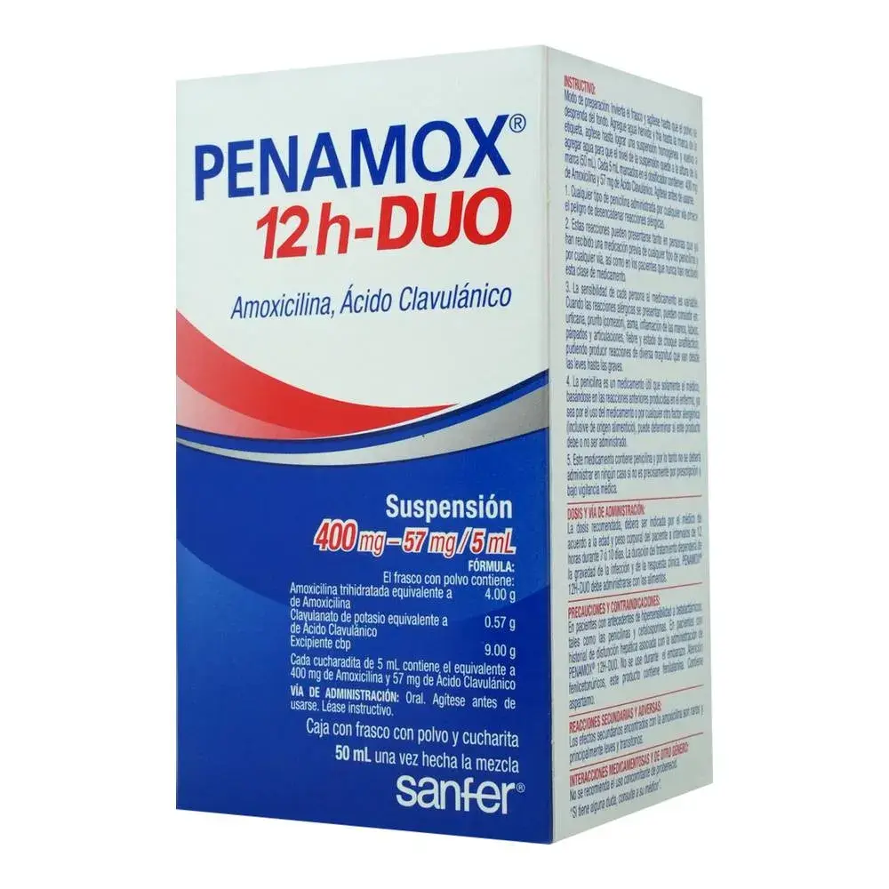 PENAMOX 12H DUO 400/57MG SUSPENSION 50ML