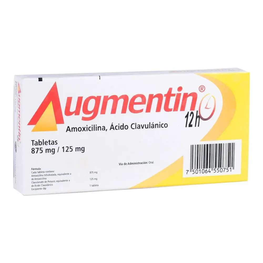 AUGMENTIN 12HR 875/125MG TABLETAS CON 10