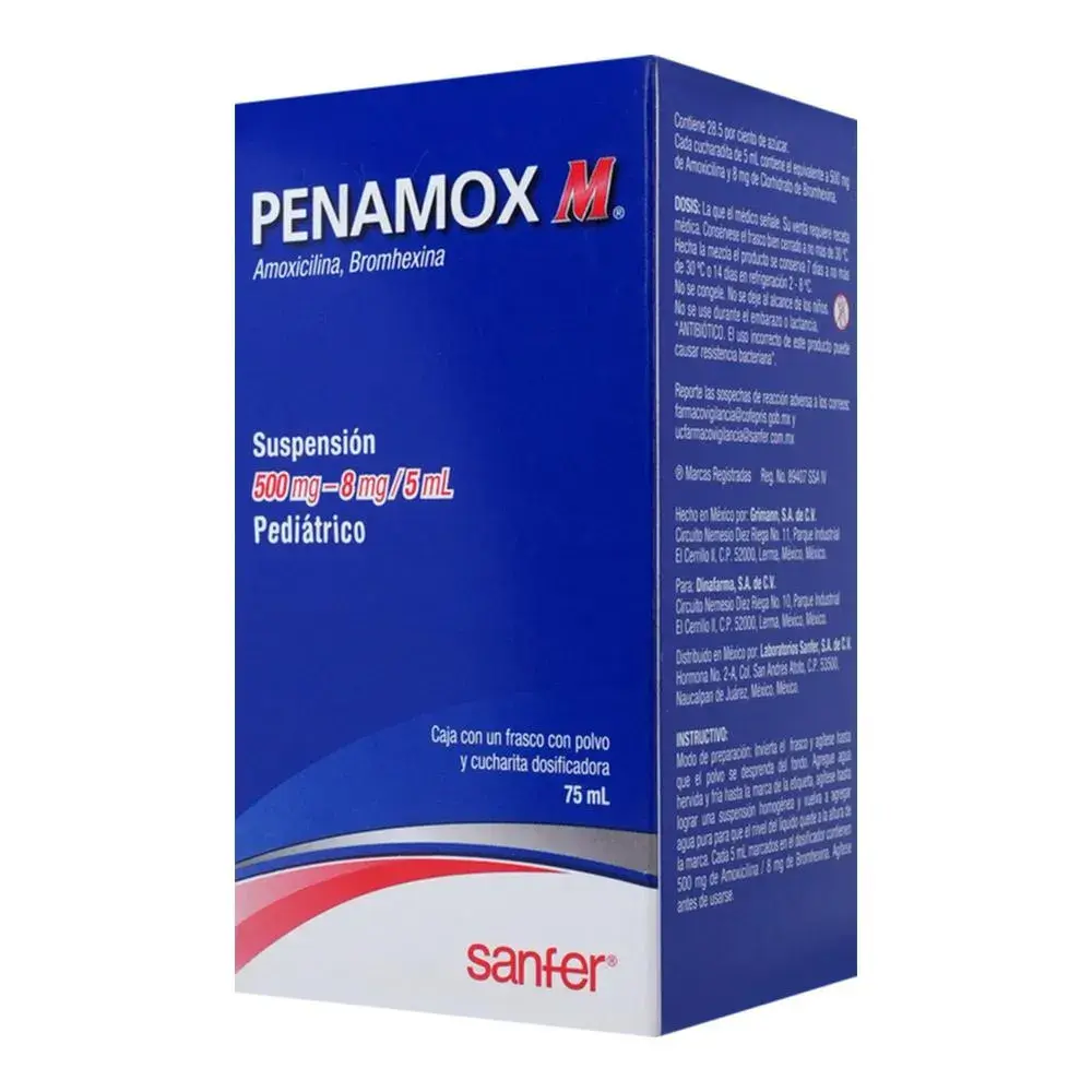 PENAMOX M 500/8MG SUSPENSION 75ML