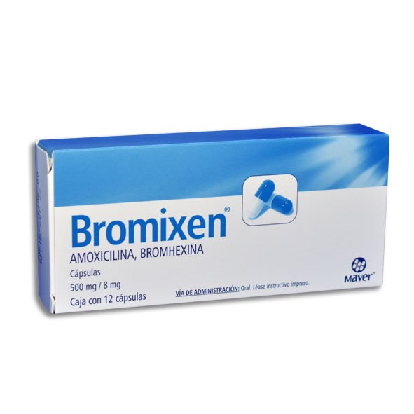 BROMIXEN 500/8MG CAPSULAS CON 12 (GI)