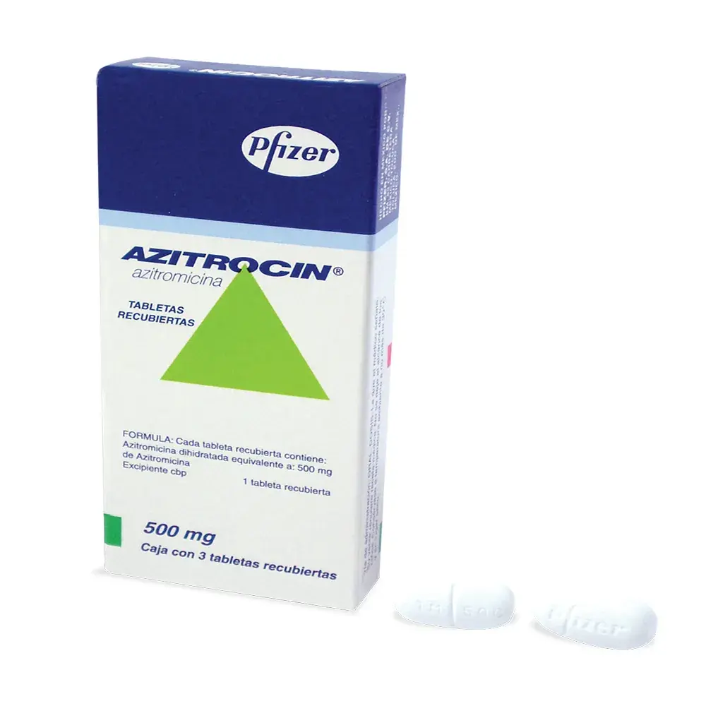 AZITROCIN 500MG TABLETAS CON 3