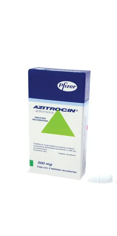AZITROCIN 500MG TABLETAS CON 3