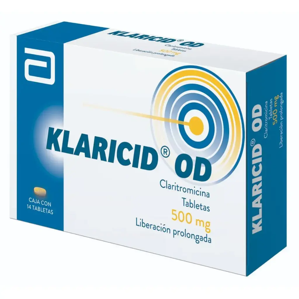 KLARICID-OD 500MG TABLETAS CON 14