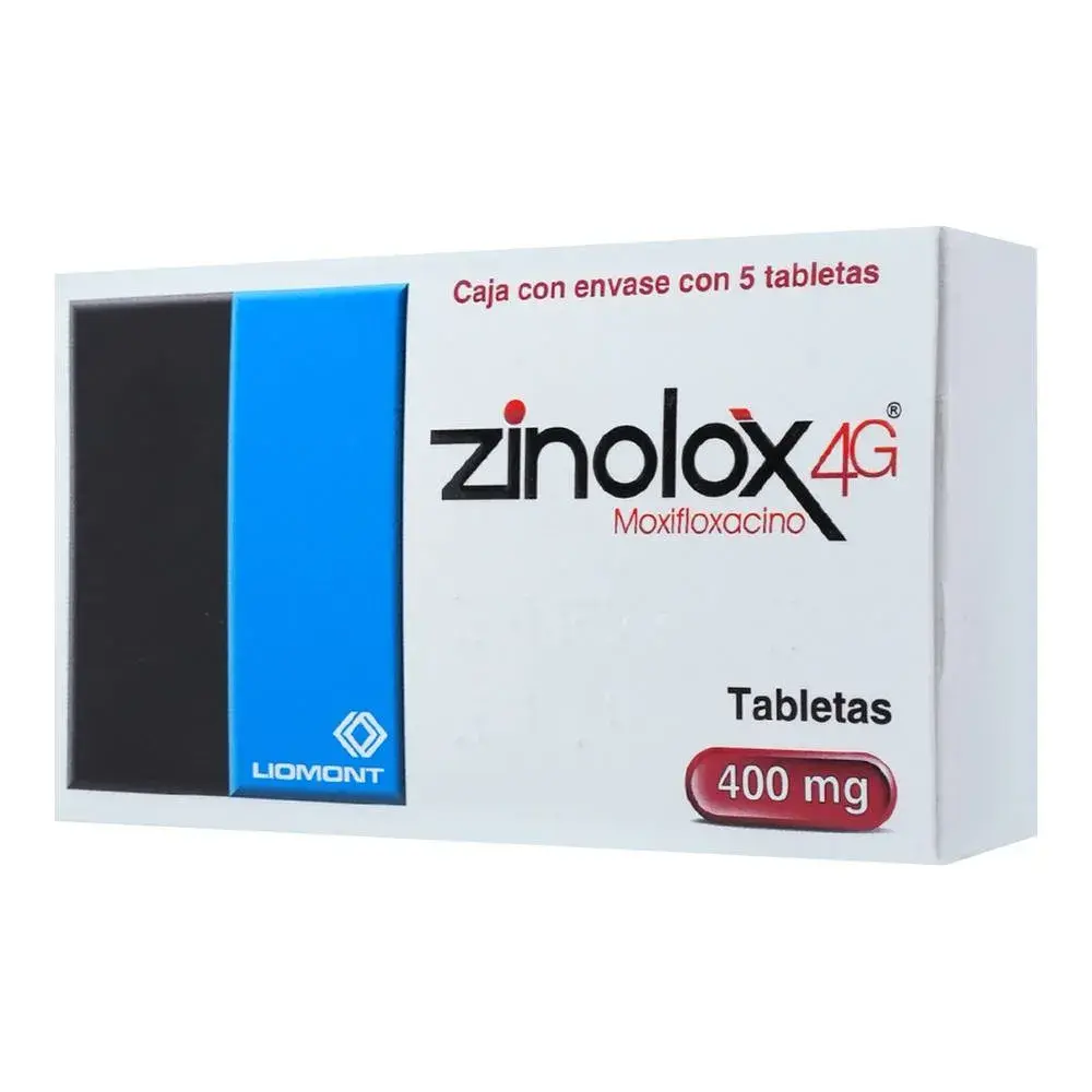 ZINOLOX 4G 400MG TABLETAS CON 5