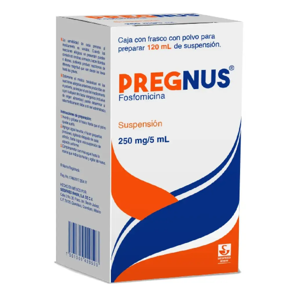 PREGNUS 250MG/5ML SUSPENSION 120ML