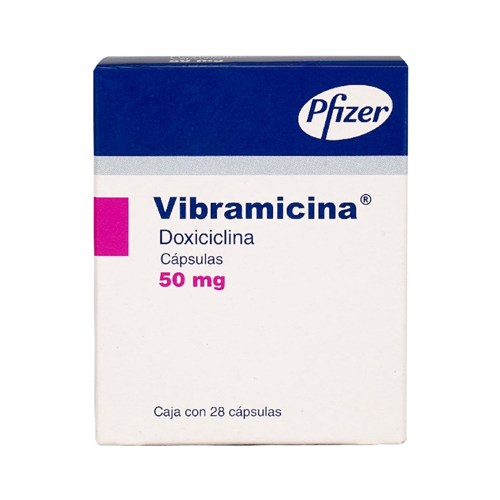 VIBRAMICINA 50MG CAPSULAS CON 28