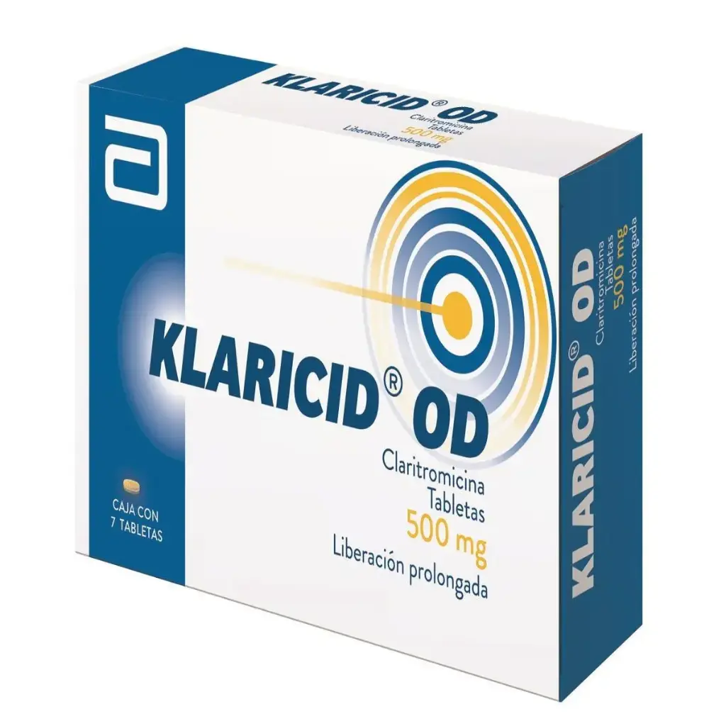 KLARICID-OD 500MG TABLETAS CON 7
