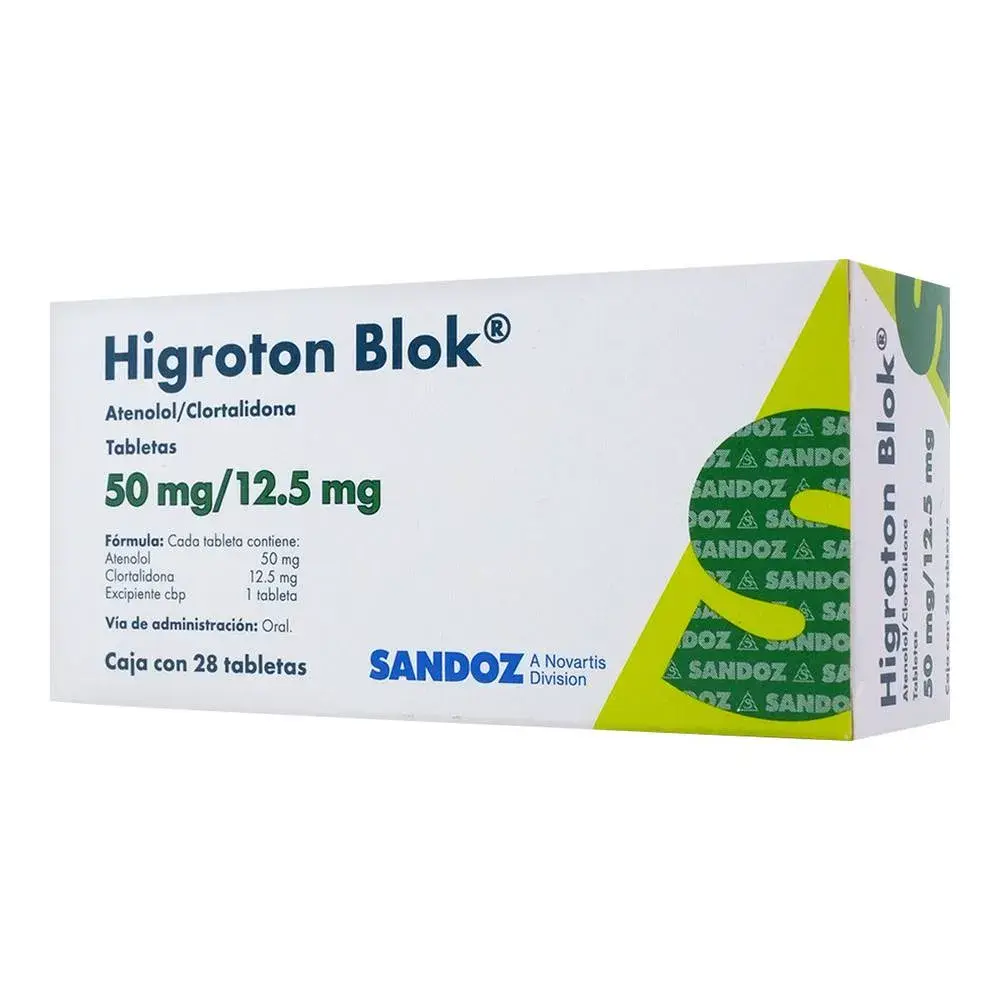 HIGROTON BLOK 50/12.5MG TABLETAS CON 28