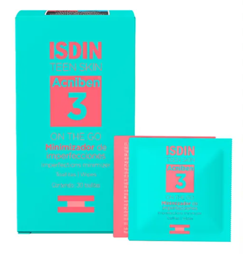 ISDIN TEEN SKIN ACNIBEN 3 ON THE GO TOALLAS C/30